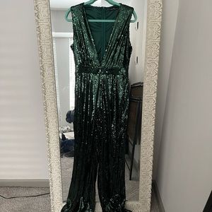 Emerald Green Sequined Jumper